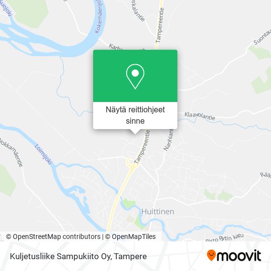 Kuljetusliike Sampukiito Oy kartta