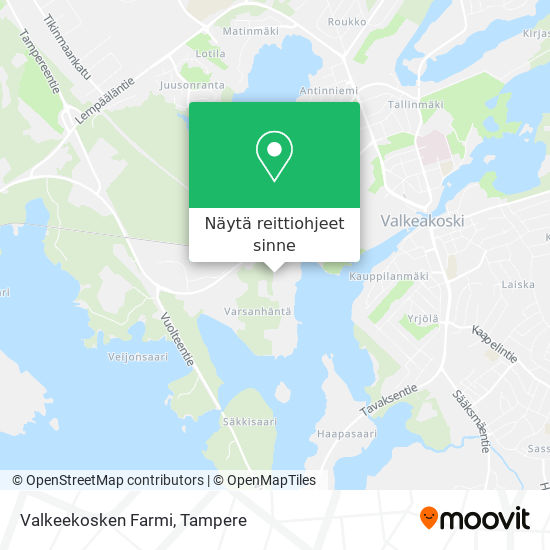 Valkeekosken Farmi kartta