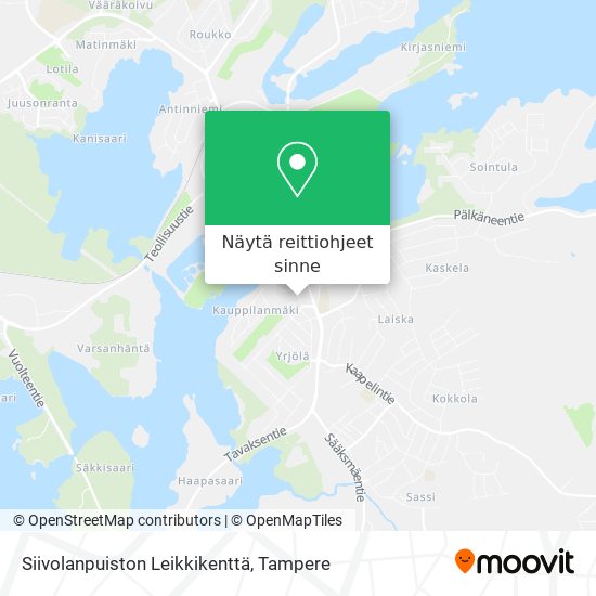 Siivolanpuiston Leikkikenttä kartta