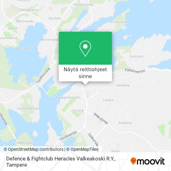 Defence & Fightclub Heracles Valkeakoski R.Y. kartta