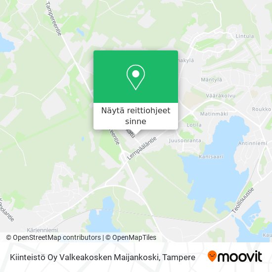 Kiinteistö Oy Valkeakosken Maijankoski kartta