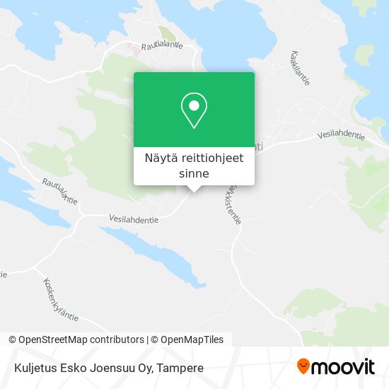 Kuljetus Esko Joensuu Oy kartta