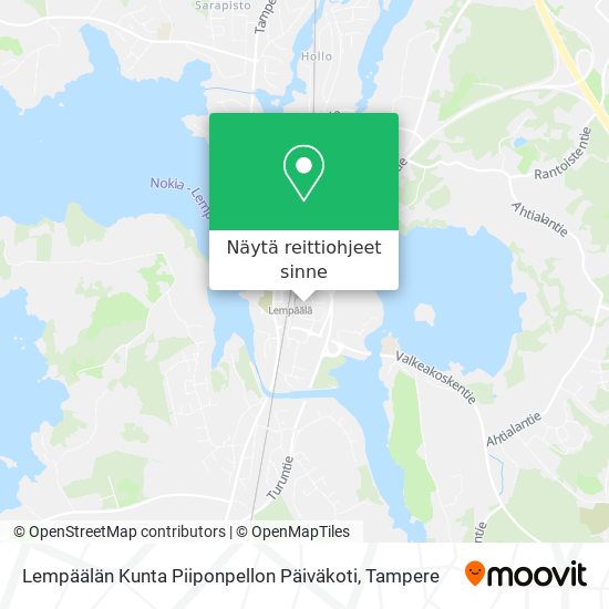 Lempäälän Kunta Piiponpellon Päiväkoti kartta