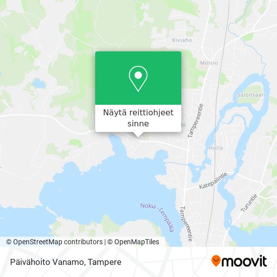 Päivähoito Vanamo kartta