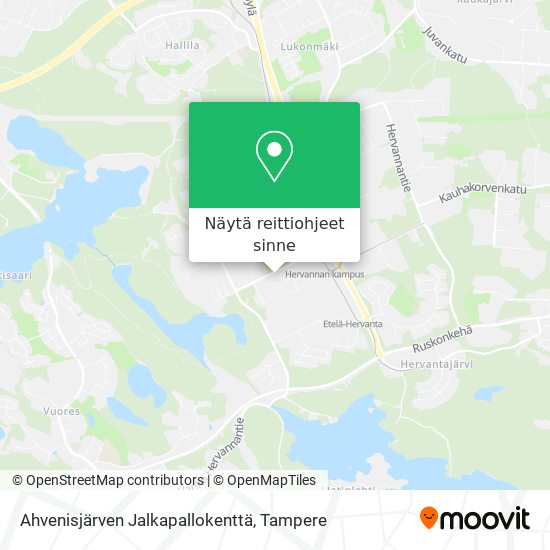 Ahvenisjärven Jalkapallokenttä kartta