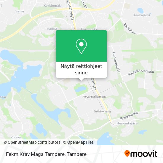Fekm Krav Maga Tampere kartta