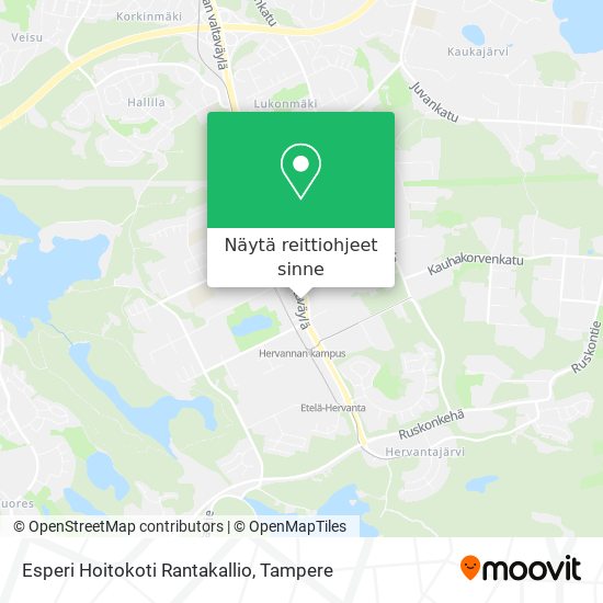 Esperi Hoitokoti Rantakallio kartta