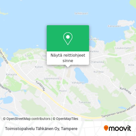 Toimistopalvelu Tähkänen Oy kartta