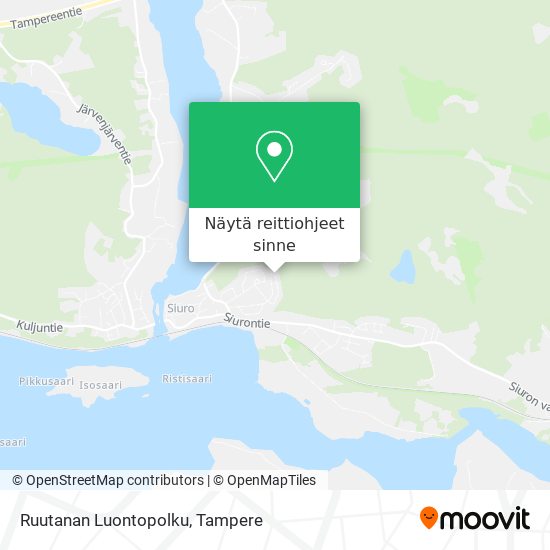 Ruutanan Luontopolku kartta