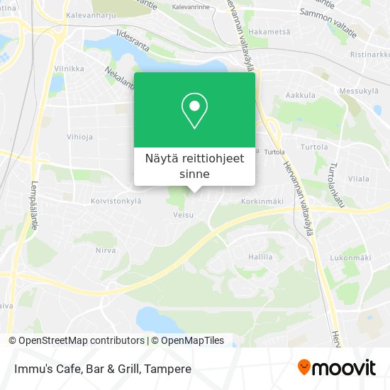 Immu's Cafe, Bar & Grill kartta