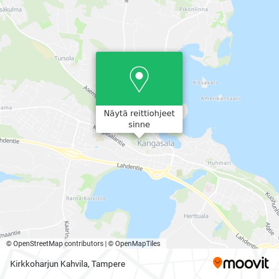 Kirkkoharjun Kahvila kartta