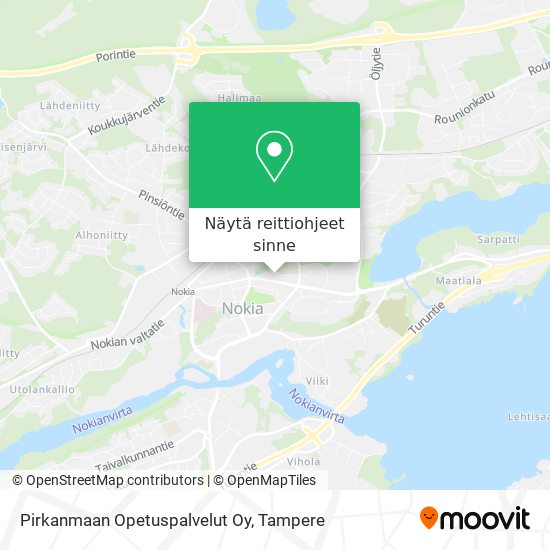 Pirkanmaan Opetuspalvelut Oy kartta