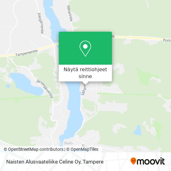 Naisten Alusvaateliike Celine Oy kartta