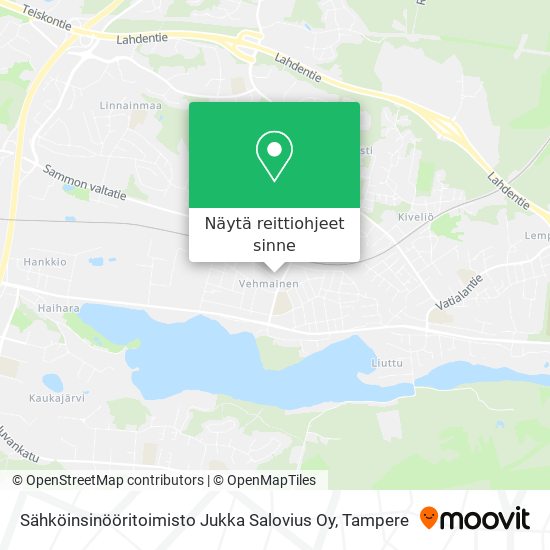Sähköinsinööritoimisto Jukka Salovius Oy kartta