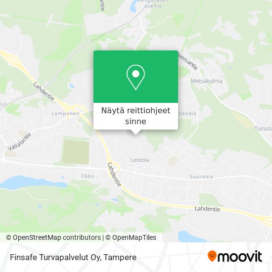 Finsafe Turvapalvelut Oy kartta