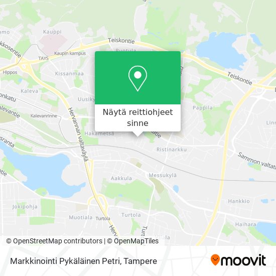 Markkinointi Pykäläinen Petri kartta