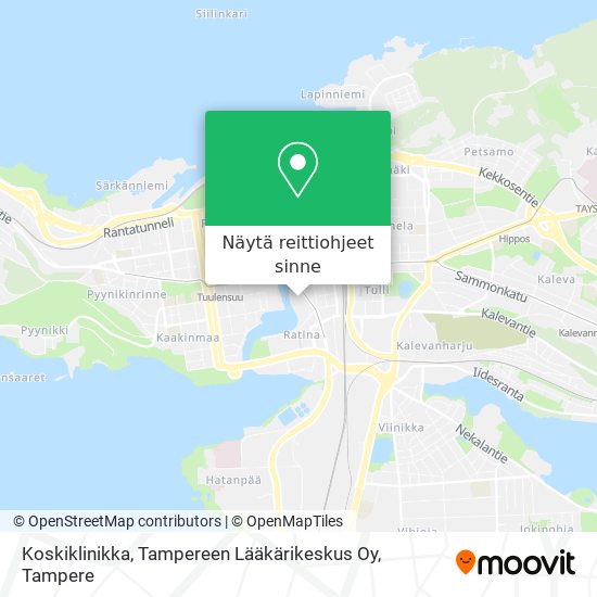 Koskiklinikka, Tampereen Lääkärikeskus Oy kartta