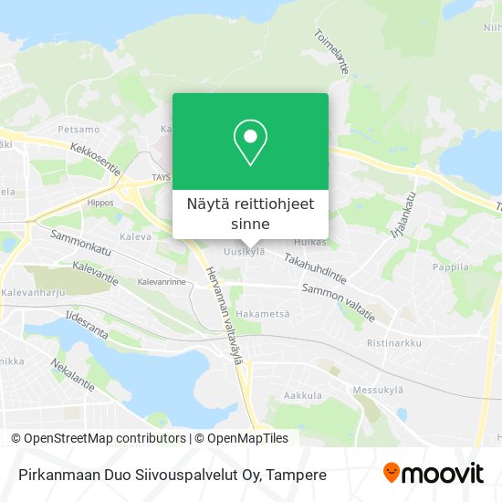 Pirkanmaan Duo Siivouspalvelut Oy kartta