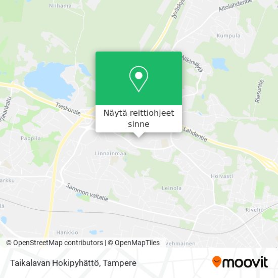 Taikalavan Hokipyhättö kartta