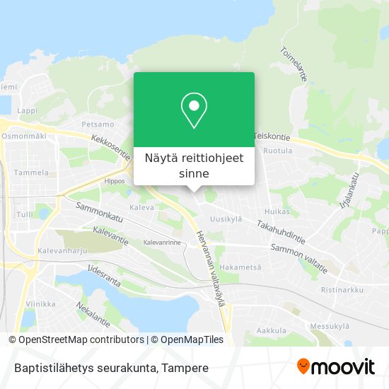 Baptistilähetys seurakunta kartta