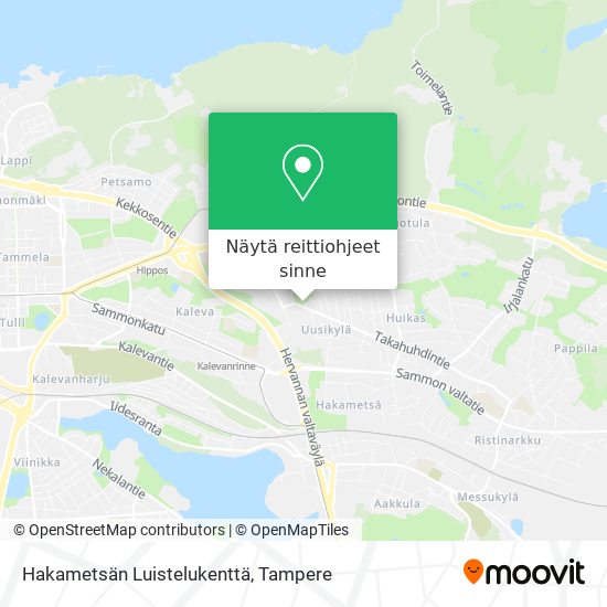Hakametsän Luistelukenttä kartta