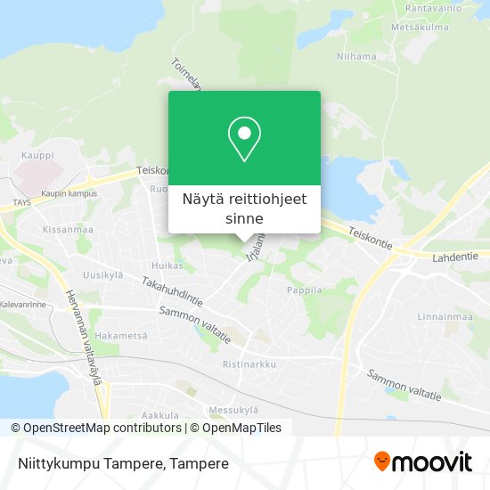 Niittykumpu Tampere kartta