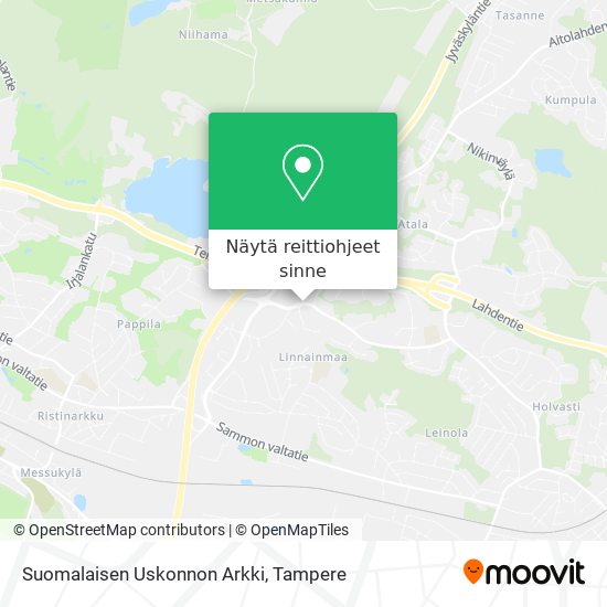 Suomalaisen Uskonnon Arkki kartta