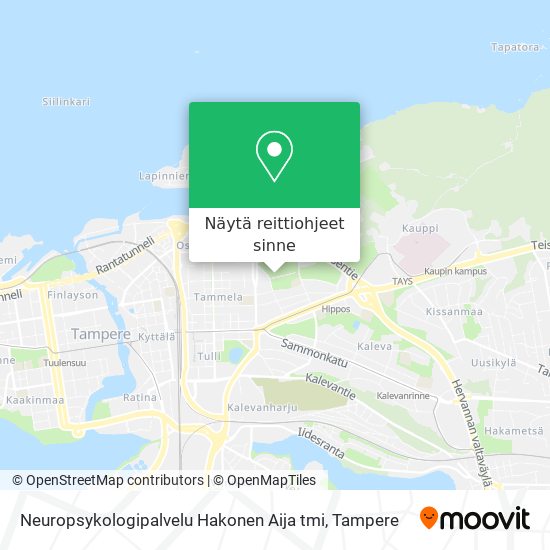 Neuropsykologipalvelu Hakonen Aija tmi kartta