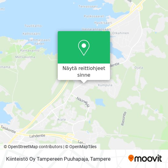 Kiinteistö Oy Tampereen Puuhapaja kartta