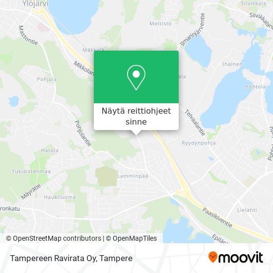 Tampereen Ravirata Oy kartta