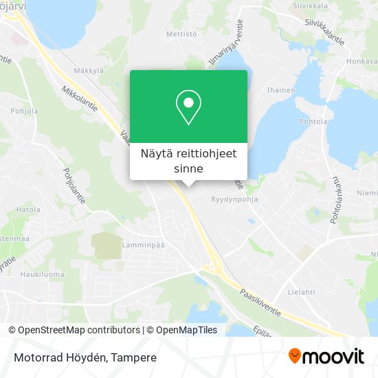 Motorrad Höydén kartta