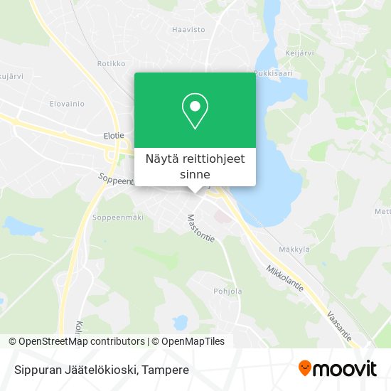 Sippuran Jäätelökioski kartta