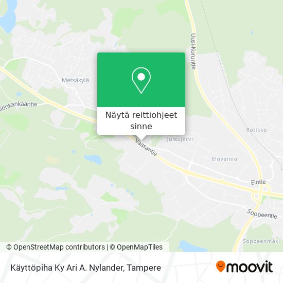Käyttöpiha Ky Ari A. Nylander kartta