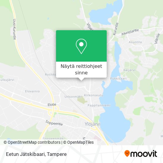 Eetun Jätskibaari kartta