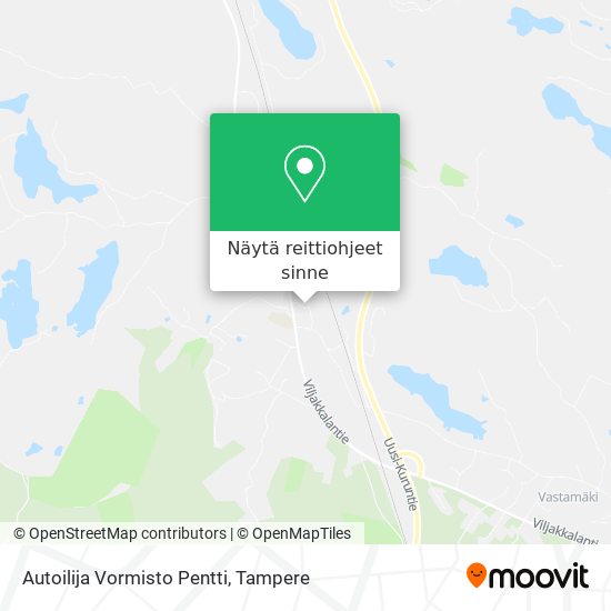 Autoilija Vormisto Pentti kartta
