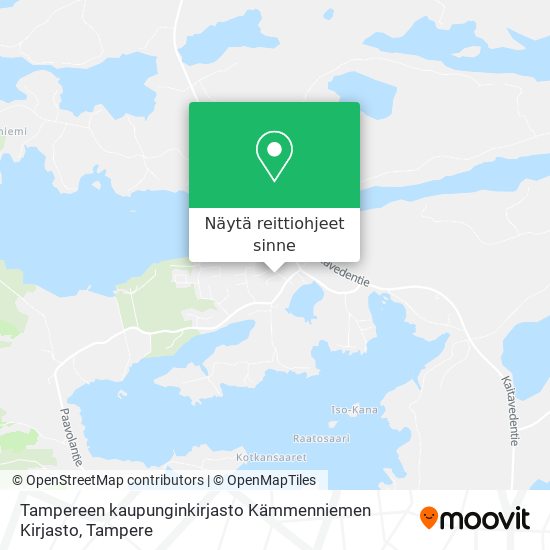 Tampereen kaupunginkirjasto Kämmenniemen Kirjasto kartta