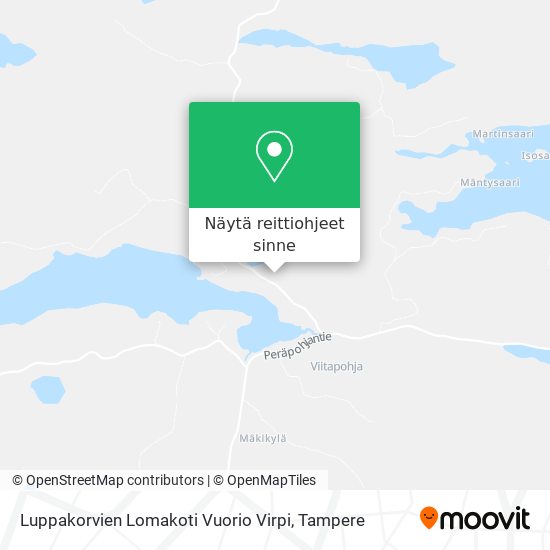 Luppakorvien Lomakoti Vuorio Virpi kartta