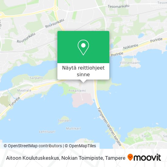 Aitoon Koulutuskeskus, Nokian Toimipiste kartta