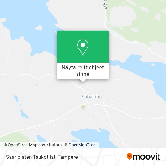 Saarioisten Taukotilat kartta