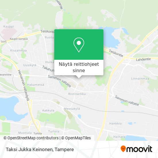 Taksi Jukka Keinonen kartta