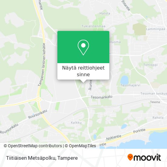 Tiitiäisen Metsäpolku kartta