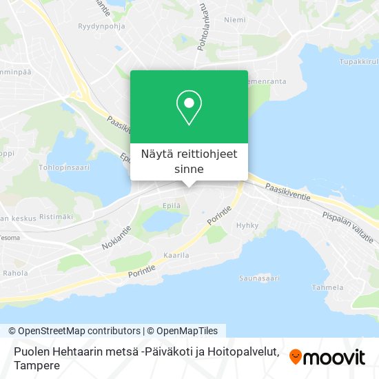Puolen Hehtaarin metsä -Päiväkoti ja Hoitopalvelut kartta