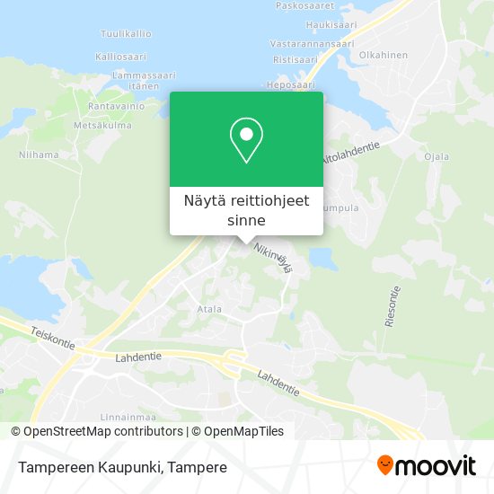 Tampereen Kaupunki kartta