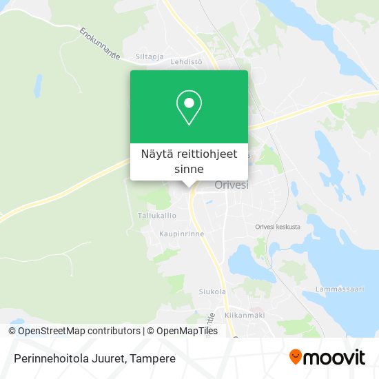 Perinnehoitola Juuret kartta