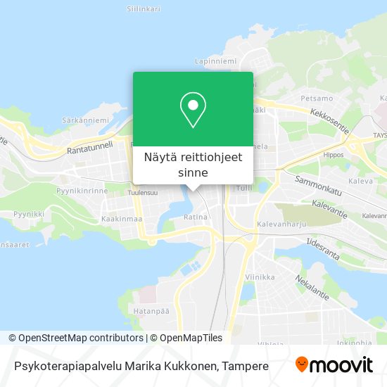 Psykoterapiapalvelu Marika Kukkonen kartta
