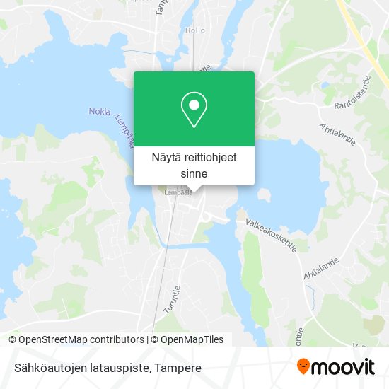 Sähköautojen latauspiste kartta