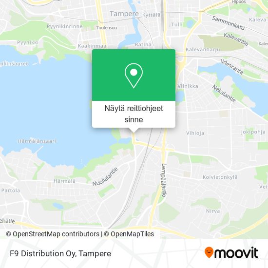 F9 Distribution Oy kartta