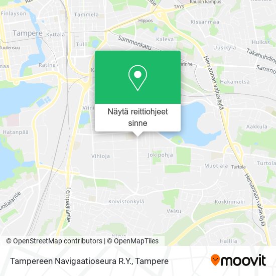 Tampereen Navigaatioseura R.Y. kartta