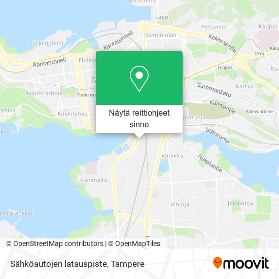 Sähköautojen latauspiste kartta