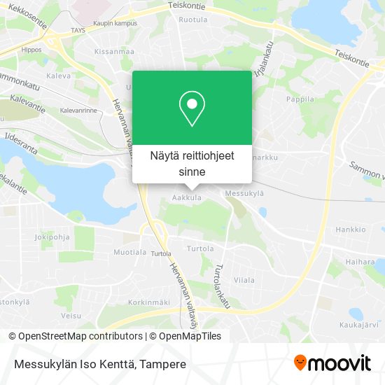 Messukylän Iso Kenttä kartta